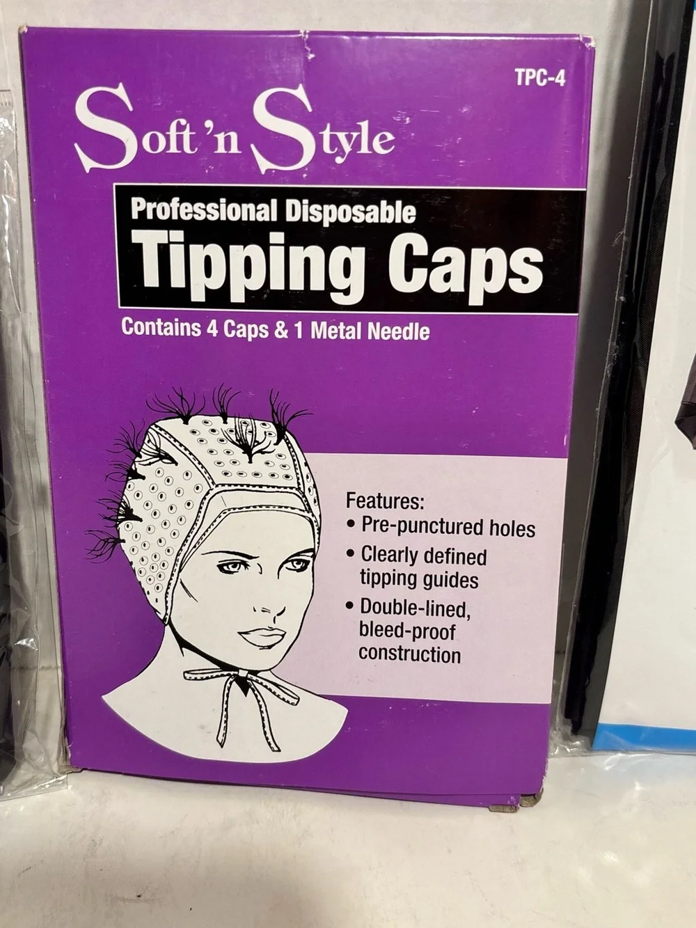 Scalp Master Shampoo Cape Vinyl Nylon Cloth Tipping Cals Bundle New Hair